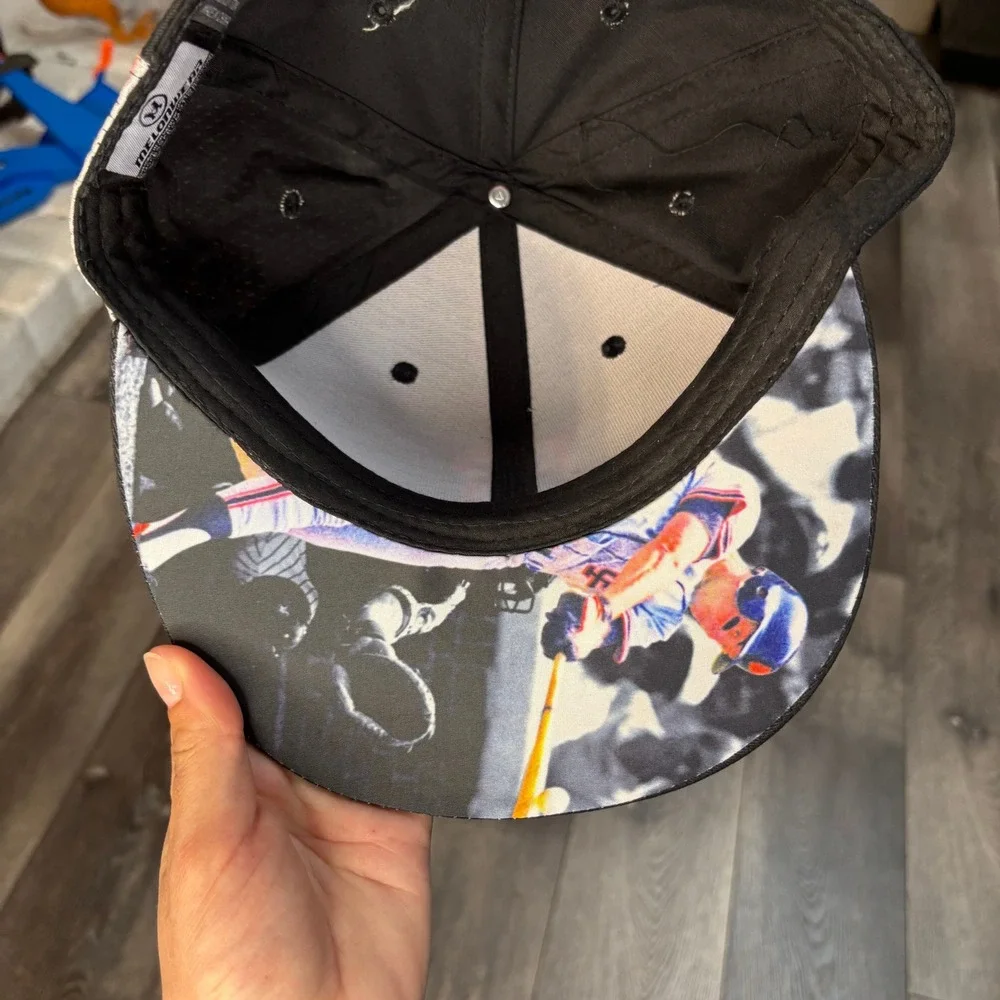 Will Clark SF Giants Melonwear Snapback Hat Black Orange Number‎ 22 Signature